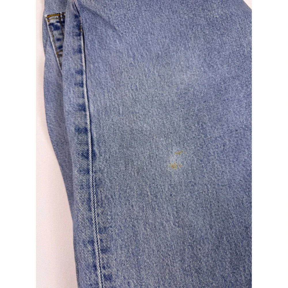 Vtg Levis 501 Jeans‎ 33x32 (Fits 31x31) Light Wash Straight Leg Button Fly USA